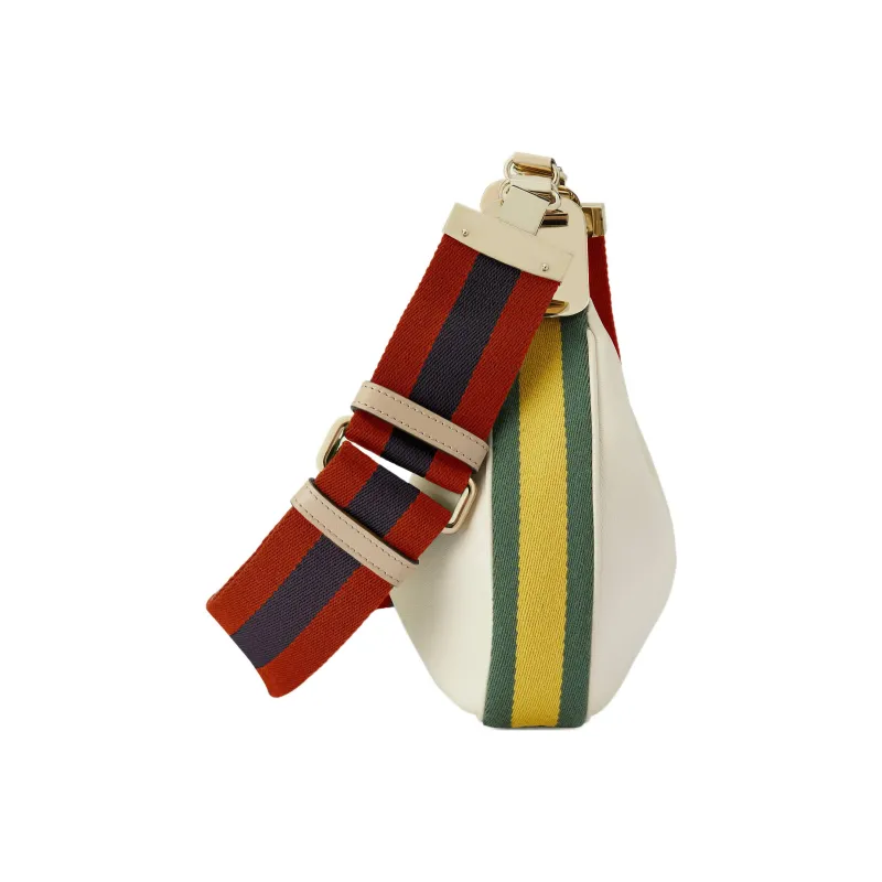 GUCCI Attache Leather Dumpling Bag Portable Crossbody Bag Shoulder Bag Women's White-6
