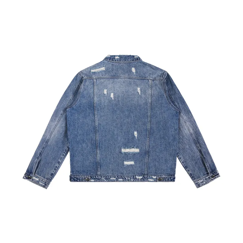 BLUESFLY Loose Fit Denim Jacket Unisex Light Blue-1