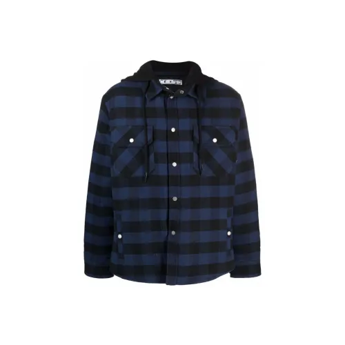 OFF-WHITE Jackets Men Navy Blue