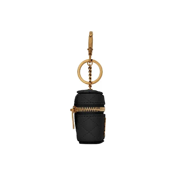 SAINT LAURENT GABY Quilting Sheepskin Earphone Case Regular Women's Black-1