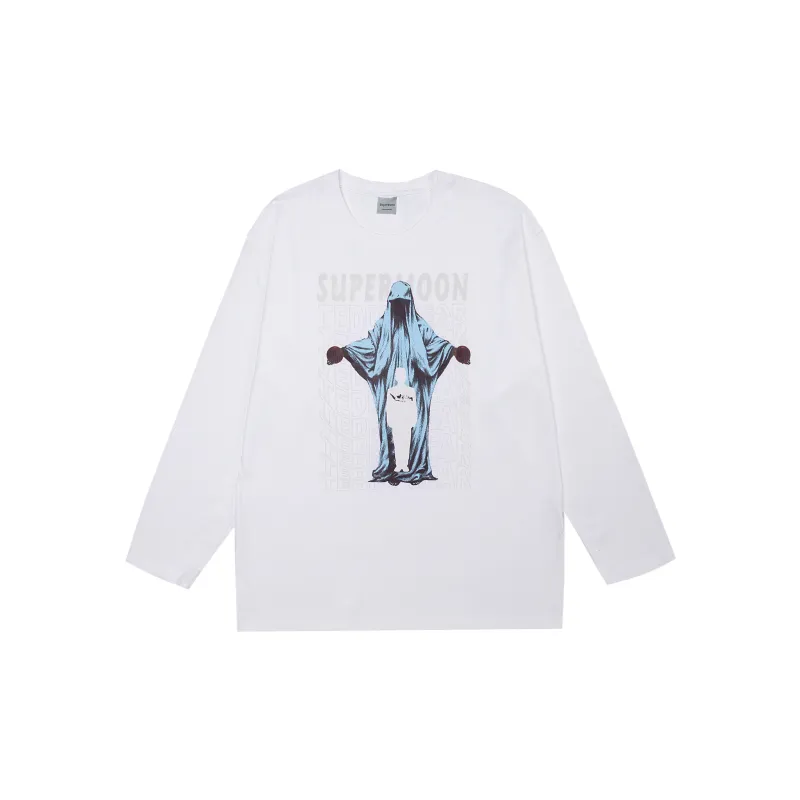 SUPERMOON Long-Sleeved T-Shirt Unisex-5