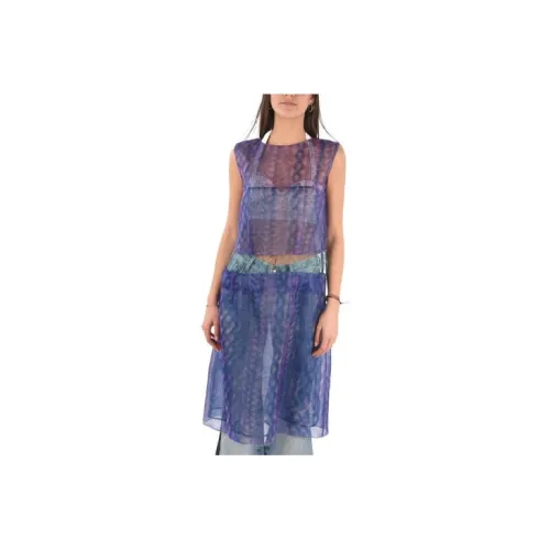 Maison Margiela Sleeveless Dresses Women's Blue