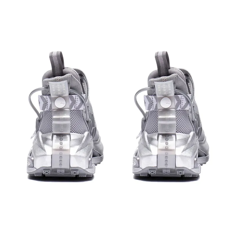 LINING CF Casual Shoes Unisex Low Top Silver/Snow Gray-3
