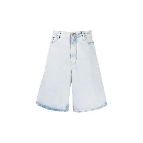 OFF-WHITE Single Arrow Skate Denim Shorts