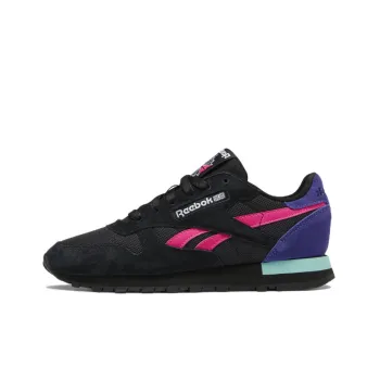 Reebok Women's Classic Leather 'Black Proud Pink Bold Purple' Women's
