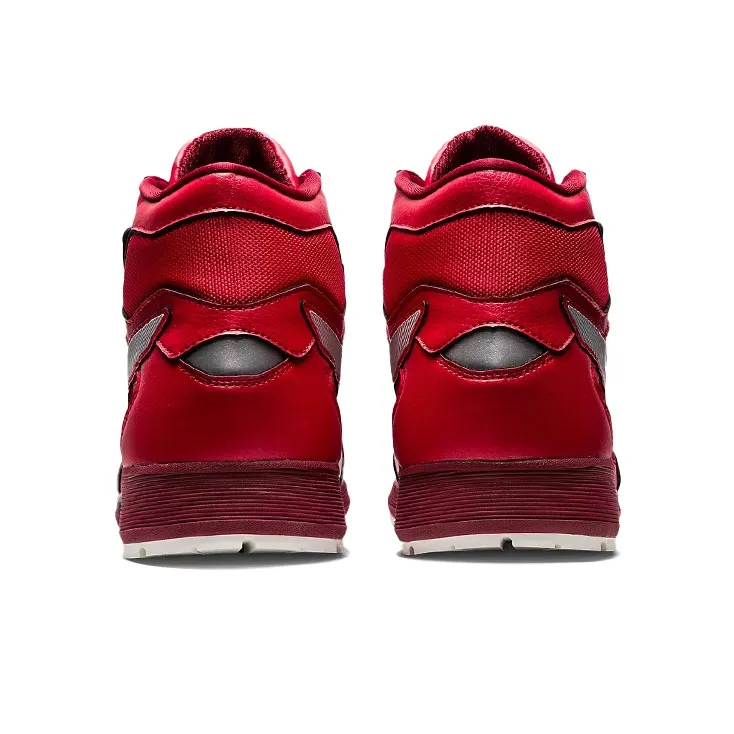 Asics Winjob Cushioning, Slip Resistant, And Abrasion Resistant High Top Casual Shoes Men's Dynamic Red White-4