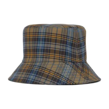 Burberry Bucket Hat Unisex Yellow Blue