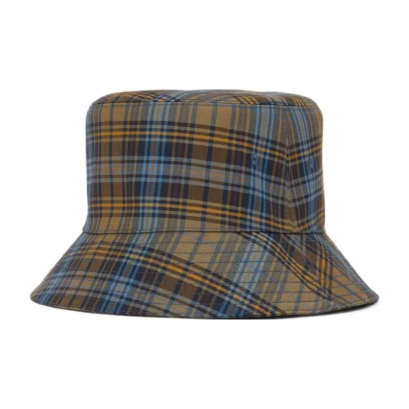 Burberry Bucket Hat Unisex Yellow Blue-0