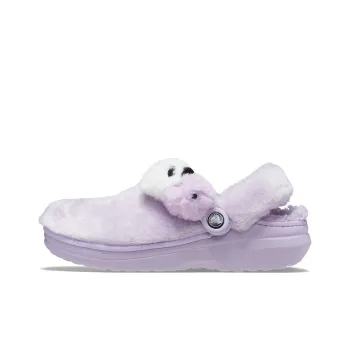 Crocs Classic Fur Sure Singles Day Clog Sandal 'Lila' Women's