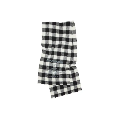 Acne Studios Knit Scarves Unisex Black/White