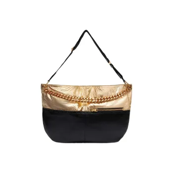TF Nylon With Leather Hobo Bag, Handbag, Shoulder Bag Women's