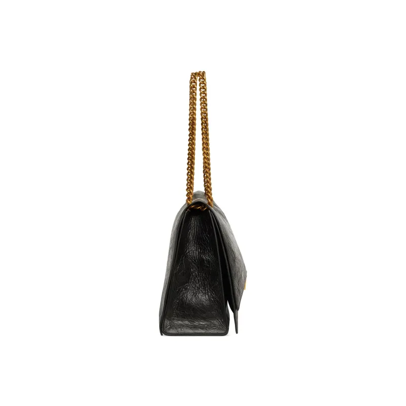 Balenciaga Women'ss Crush Large Chain Bag Black-3