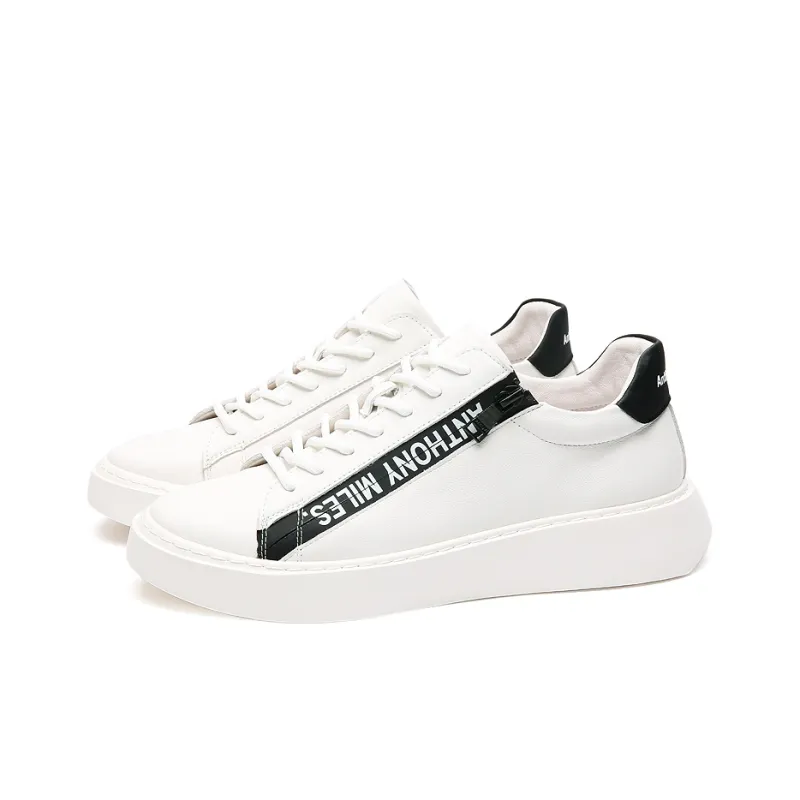 Anthony Miles Stylish Skateboarding Shoes Men's White-1