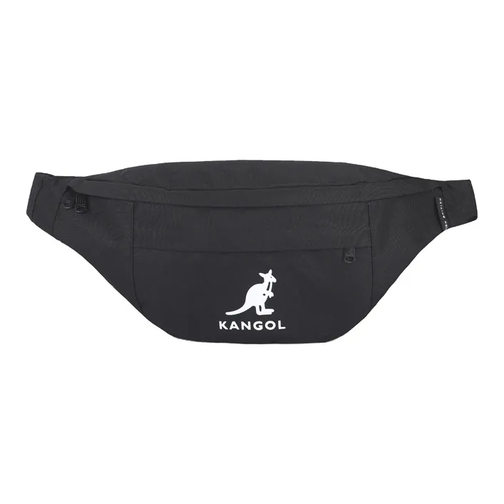 KANGOL Canvas Canvas Bag Crossbody Bag Fanny Pack Sling Bag Medium Size Unisex Black/Gray/Khaki/Pink-4
