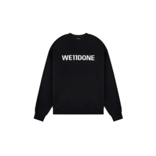 WE11DONE Logo-print Cotton Sweatshirt