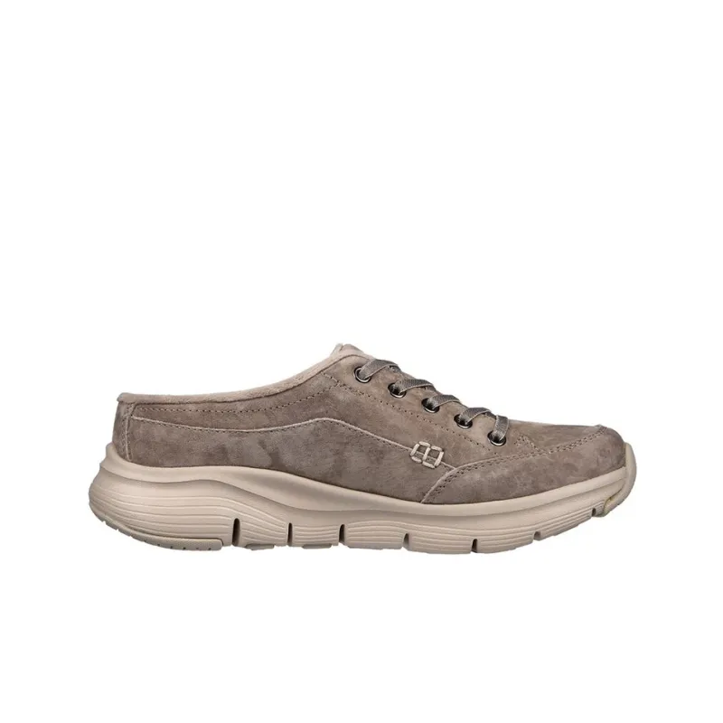 Skechers Arch Fit Smooth Cushioned Anti-Slip And Wear-Resistant Lightweight Low-Top Casual Shoes Women's Khaki-1
