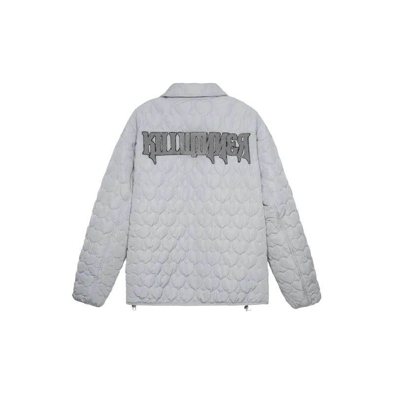 KILLWINNER Letter Stand Collar Loose Fit Thickened Puffer Jacket Unisex-6