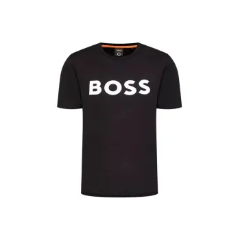 HUGO BOSS SS22 Men's Logo Print Short Sleeve T Shirt Black