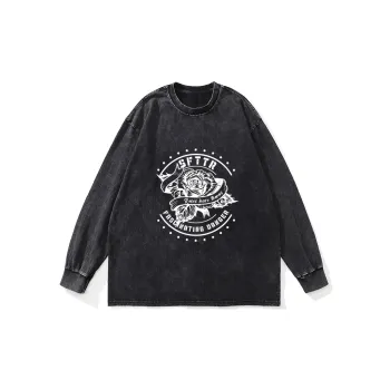 SFTTR Long Sleeved T Shirt Unisex Black