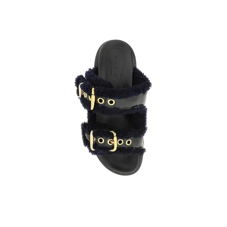 MARNI Double Adjustable Strap Sandals Women's-4