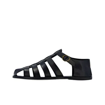 ANCIENT GREEK SANDALS Homer Stylish Sandals Men's Black