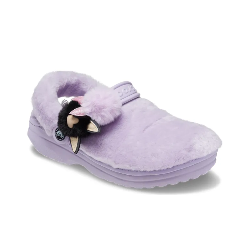 Crocs Classic Fur Sure Singles Day Clog Sandal 'Lila' Women's-2