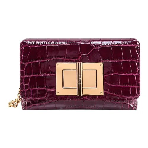 TOM FORD Calfskin Shoulder Bag Crossbody Bag Women's Pink