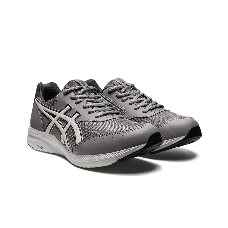 Asics Gelfan Walker Anti Slip Wear Resistant Low Top Running Shoes Men's Gray White 4E Width-2