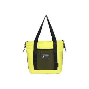 KANGOL Polyester Tote Bag Shopping Bag Shoulder Bag Unisex Fluorescent Green/Violet