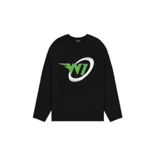 WE11DONE Sweatshirts Unisex Black