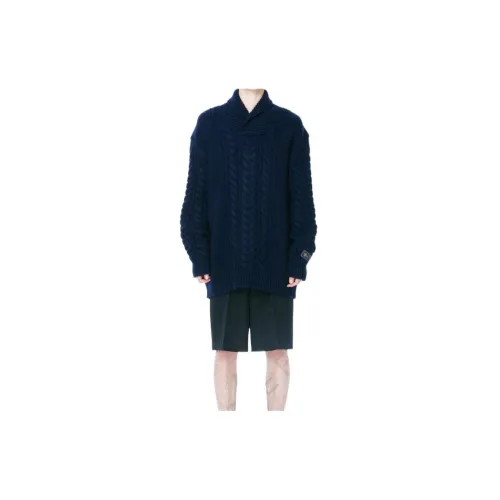 WE11DONE Cashmere Sweaters Unisex Navy