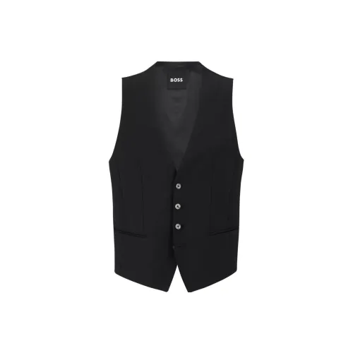 HUGO BOSS Vests Men Black