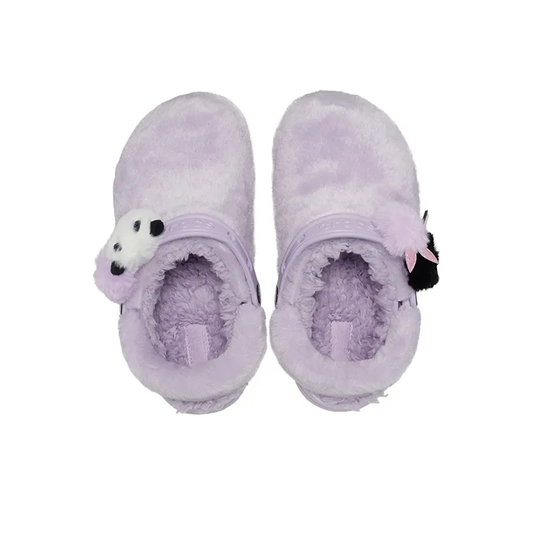 Crocs Classic Fur Sure Singles Day Clog Sandal 'Lila' Women's-3