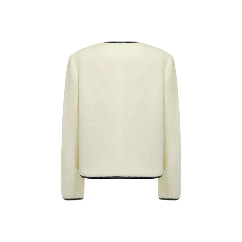 D'zzit Cropped Coat Women's Ecru-1