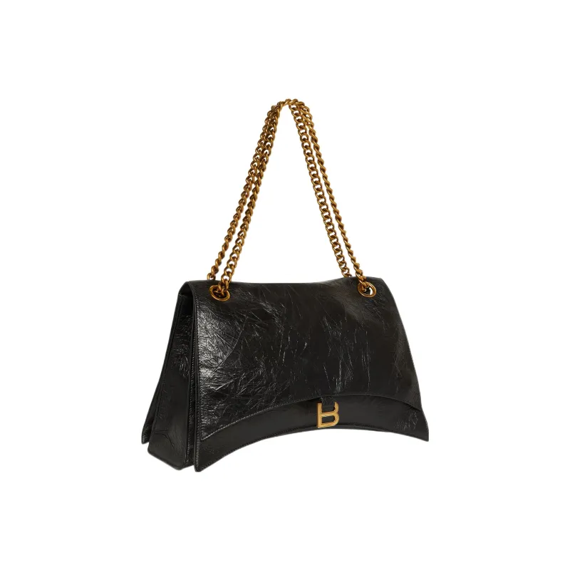 Balenciaga Women'ss Crush Large Chain Bag Black-1