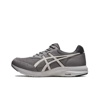 Asics Gelfan Walker Anti Slip Wear Resistant Low Top Running Shoes Men's Gray White 4E Width