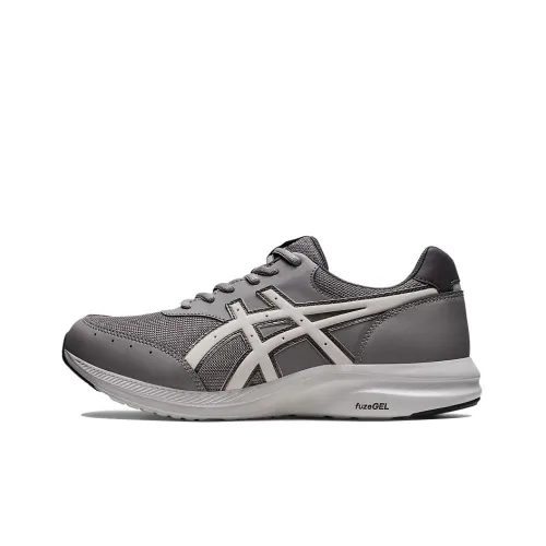Asics Gelfan Walker Anti Slip Wear Resistant Low Top Running Shoes Men's Gray White 4E Width