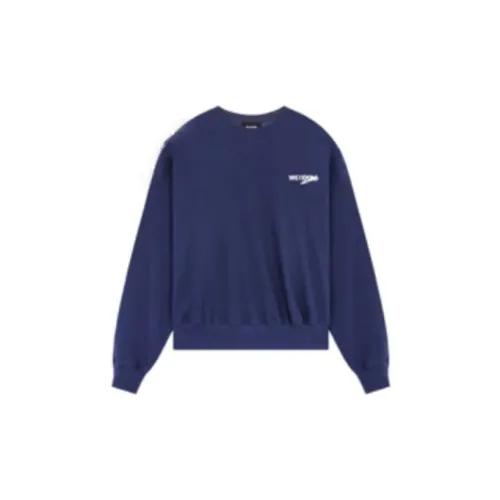 WE11DONE Sweatshirts Unisex Marine Blue