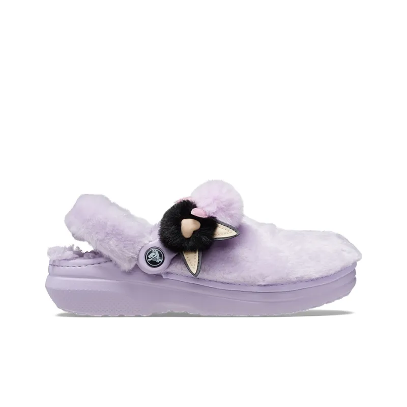 Crocs Classic Fur Sure Singles Day Clog Sandal 'Lila' Women's-1
