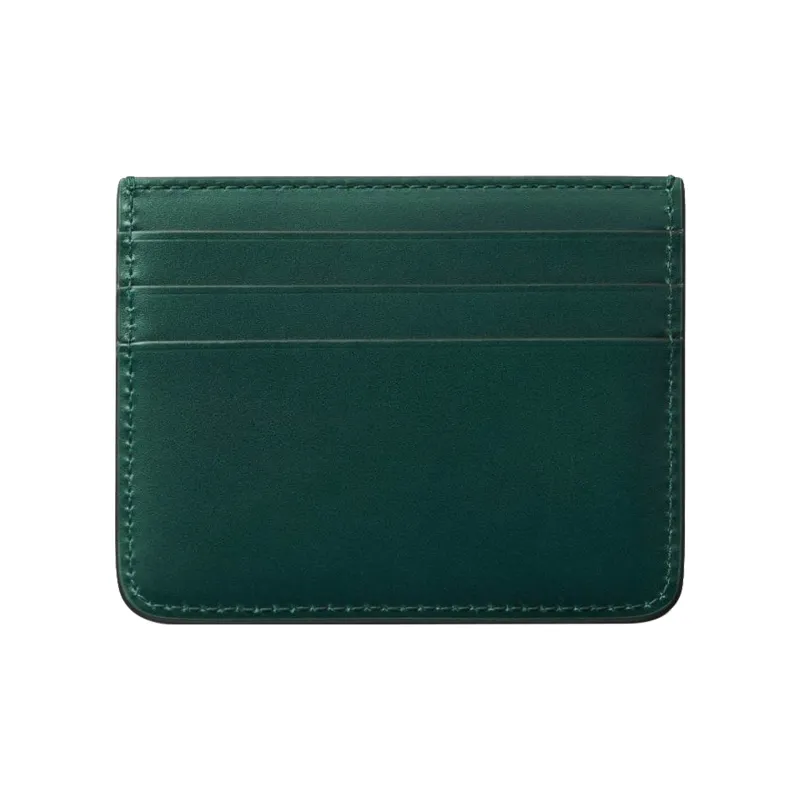 CARTIER C De Cartier Collection Solid Color Calfskin Card Holder Women's Green-1