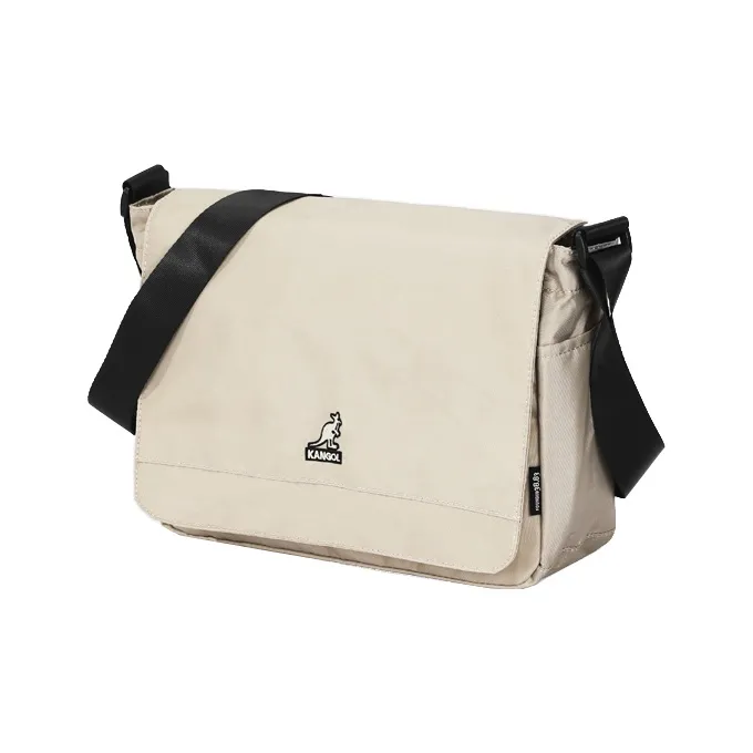 KANGOL Fabric Messenger Bag, Crossbody Bag, Shoulder Bag Unisex Tricolor-1