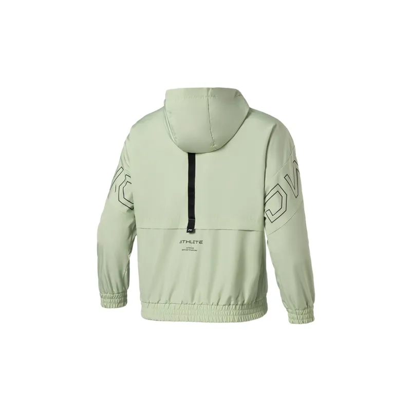 LiNing Fitness Series Trench Coat Men's Aqua Celadon Green-1