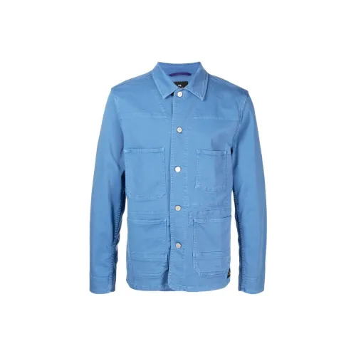 PS By Paul Smith Denim Jackets Men Blue