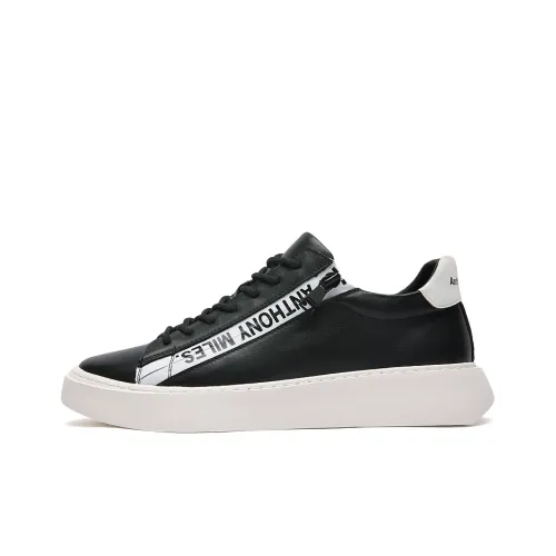 Anthony Miles Skateboard Shoes Men Low-Top Black