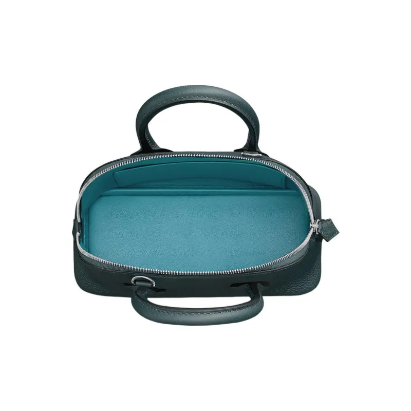 HERMES Bolide Evercolor Calfskin Bowling Bag Shoulder Bag Crossbody Bag Handbag Mini Women's Hurricane Blue/Izmir Blue-2
