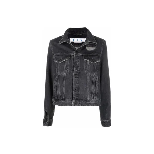 OFF-WHITE Denim Jackets Women's Black