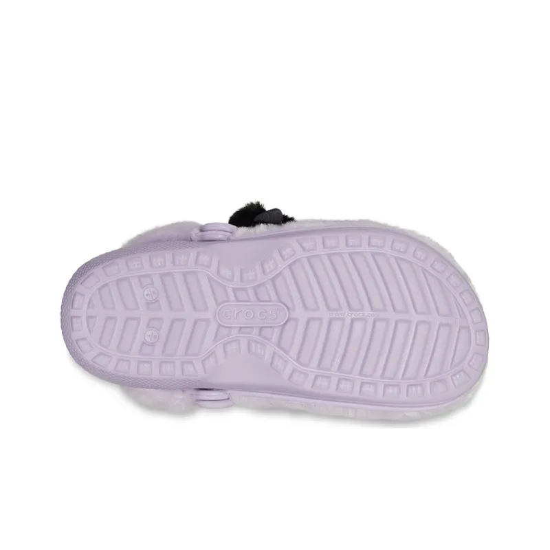 Crocs Classic Fur Sure Singles Day Clog Sandal 'Lila' Women's-5