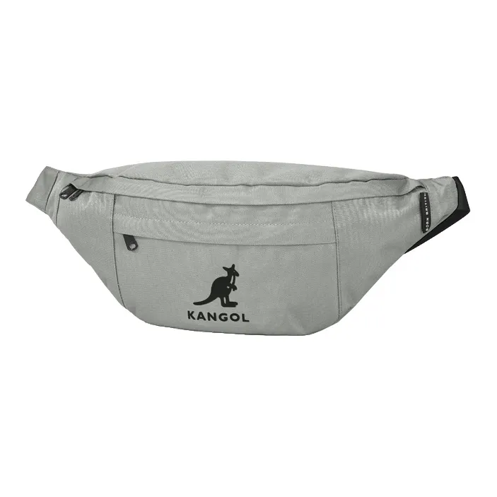 KANGOL Canvas Canvas Bag Crossbody Bag Fanny Pack Sling Bag Medium Size Unisex Black/Gray/Khaki/Pink-9