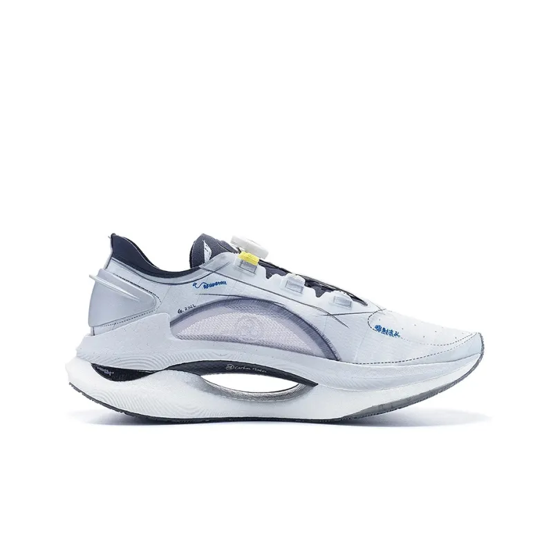LiNing Jueying Non slip Lightweight Low Top Running Shoes Men's Light Smoke Gray-1