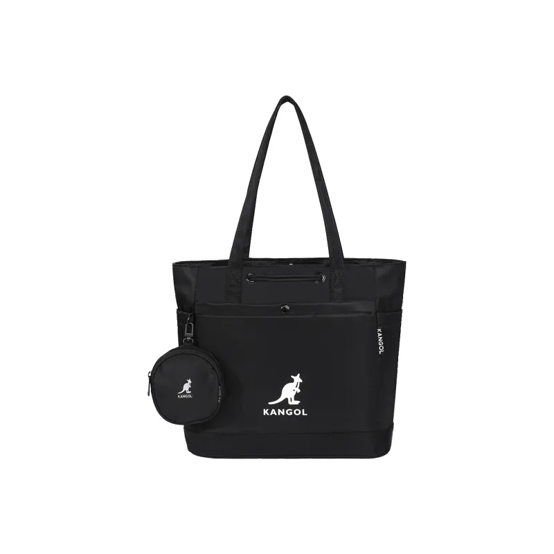 KANGOL Fabric Commute Bag, Tote Bag, Shopping Bag, Handbag, Shoulder Bag Unisex Khaki/Black/Peach Pink/Mint Green-4